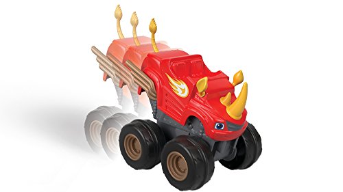 Blaze- Rinoceronte FHV04 - Carretilla de Monster Truck de Juguete de 3 años Multicolor
