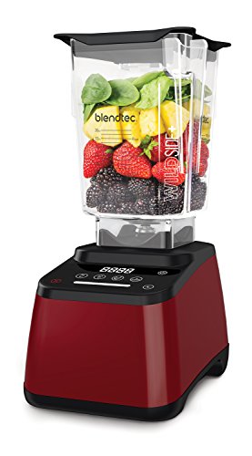 Blendtec D625B4126A1A-A1AP1D Designer 625-Batidora de alto rendimiento, 6 Velocidades, Rojo vino