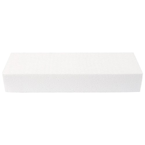 Bloques rectangulares de espuma, suministros para manualidades (12 x 4 x 2 pulgadas, 6 unidades)