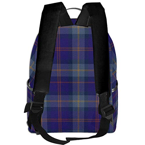 Blue Tartan - Mochila de viaje para hombre, diseño estampado a la moda, regalo para hombres y mujeres