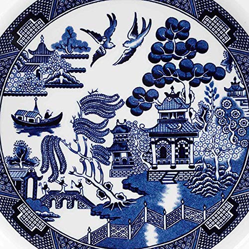 Blue Willow Churchill China Plato Hondo, Color Azul