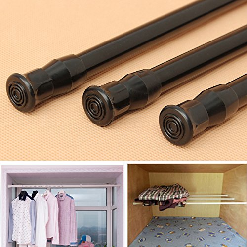 Bluelover Resorte Ajustable Extensible Tension Ventana Cortina Varilla Polo Telescopico Cortinero De Ducha -40-70 Cm