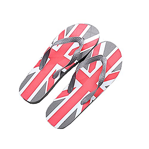 Bluelover S-427449 Sandalias De Los Hombres Flip-Flops Estilo Británico Cómodo No Antideslizante Casual Resistente Al Desgaste - 41 - Gris