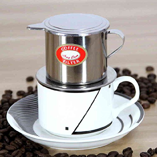 Bluelover Vietnamita-Style De Acero Inoxidable Cafetera Goteo Filtro Cafetera Infusión Café Goteo Recipiente