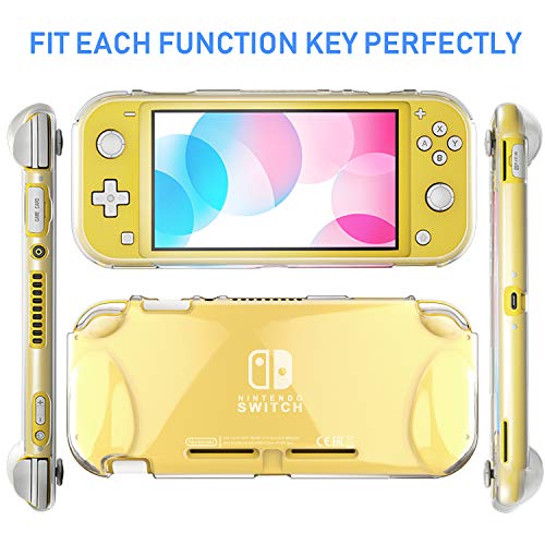 Blukar Funda Nintendo Switch Lite(2019), Carcasa Caso Transparente Silicona TPU Suave Anti-Arañazos Absorción de Choque con Cuatro Esquinas Reforzadas para Nintendo Switch Lite(2019)