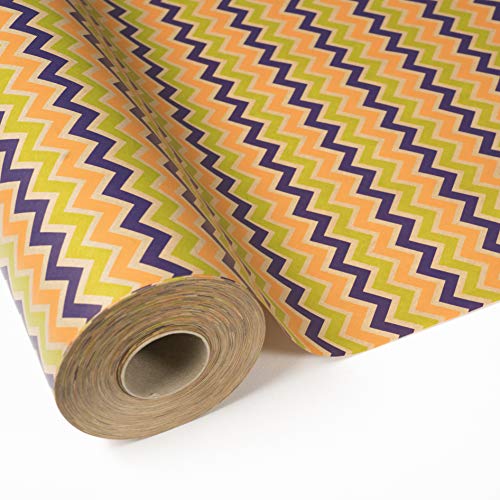 BOBINA PAPEL DE REGALO 70CM X 100 METROS KRAFT HAVANA CHEVRON