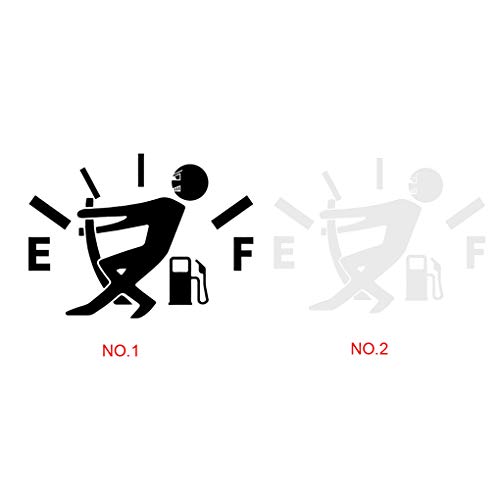 Bodbii Diseño Divertido del indicador de la Gasolina Imagen engomada del Coche del Tanque de Combustible del Casquillo de la Etiqueta de Coches Decoración Consejo de Adorno …