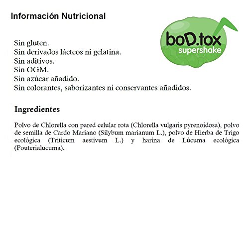 BoD.tox 500 g | Desintoxicante | Clorofila | Cuida el hígado | Equilibra el colesterol