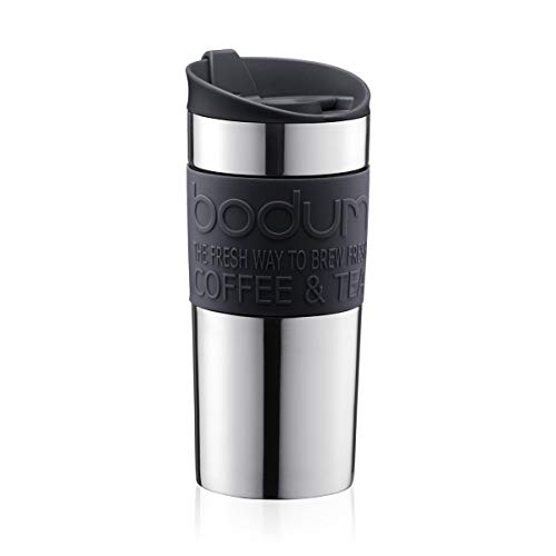 Bodum - Taza térmica de viaje, Negro, 350 ml