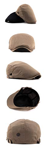 Boinas Gorro Boinas De Placa De Luz Simples De Malla Transpirable Unisex para Hombres Y Mujeres Gorras De Hombres Tamaño Ajustable Sombrero De Mujer Joven Café Ajustable