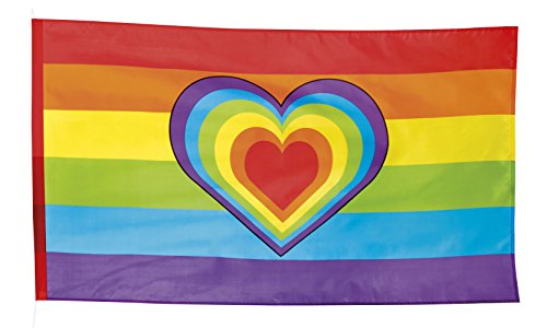 Boland 44721 – Bandera arcoiris con corazón