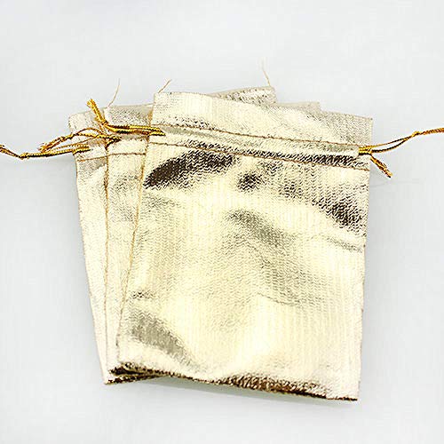 Bolsitas De Para Regalosoro/Plata 50 Unids/Lote Bolsas Favor Boda Fiesta De Navidad Bolsa De Regalo Bolsas De Embalaje De Joyería Y Bolsas 7X9 Cm 9 * 12 Cm Navidad-Oro_Los 7X9Cm