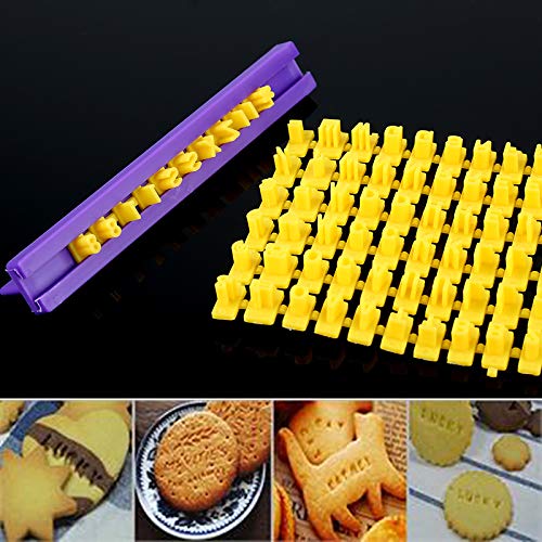 Bongles Símbolos Número Letra del Alfabeto De La Galleta De La Pasta De Azúcar/Galletas Sello De Estampación Impress Molde del Cortador del De Herramienta