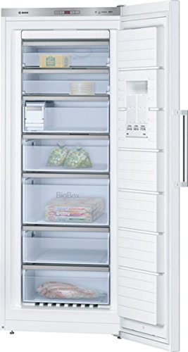 Bosch GSN54AW40 - Congelador (Vertical, Independiente, Color blanco, 323L, 22 kg/24h, 25h)