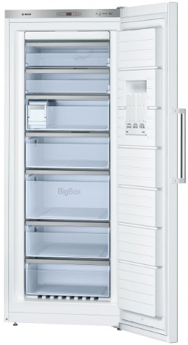 Bosch GSN54AW40 - Congelador (Vertical, Independiente, Color blanco, 323L, 22 kg/24h, 25h)