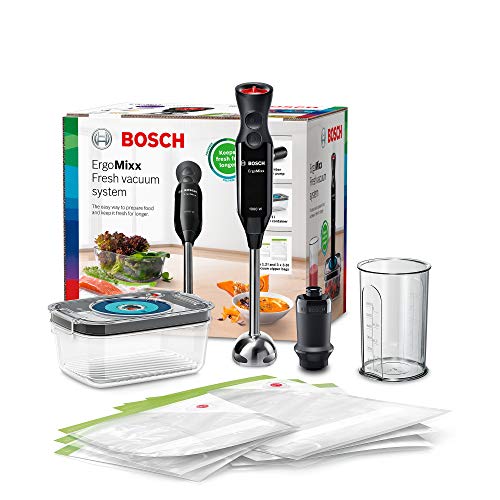 Bosch MS6CB61V1 ErgoMixx Style Batidora de mano, 1000 W, Acero Inoxidable, 12 Velocidades, Negro