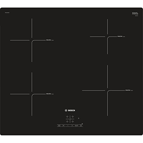Bosch PIE611BB1E Integrado - Placa (Integrado, Placa de inducción, Vidrio, Negro, Vidrio, 1400 W)