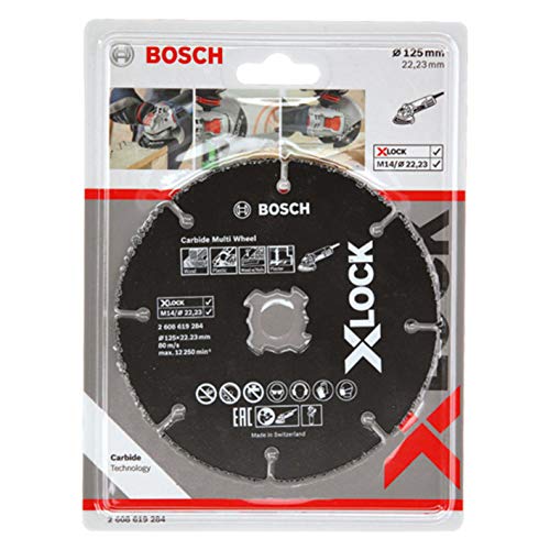 Bosch Professional Expert - Disco de corte (para madera y plásticos, X-LOCK, Ø125 mm, diámetro del orificio: 22,23 mm, grosor:1 mm)