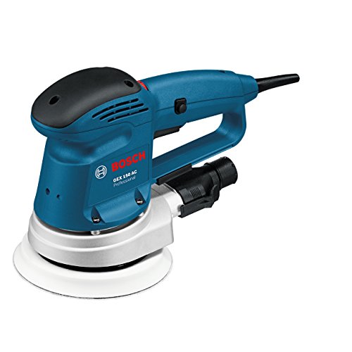 Bosch Professional GEX 150 AC - Lijadora excéntrica (340 W, Ø de plato lijador 150 mm, en caja)