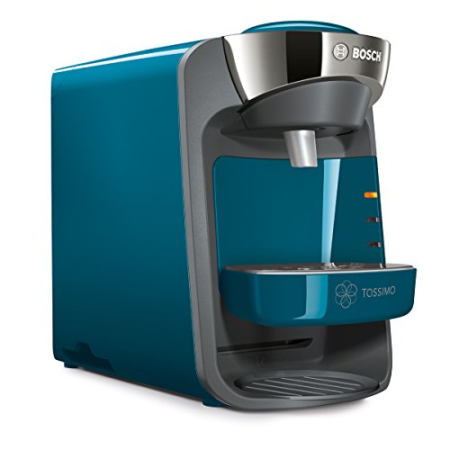 Bosch TAS3205 TASSIMO Suny Cafetera de cápsulas con sistema SmartStart, color azul pacífico