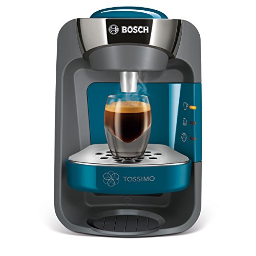Bosch TAS3205 TASSIMO Suny Cafetera de cápsulas con sistema SmartStart, color azul pacífico
