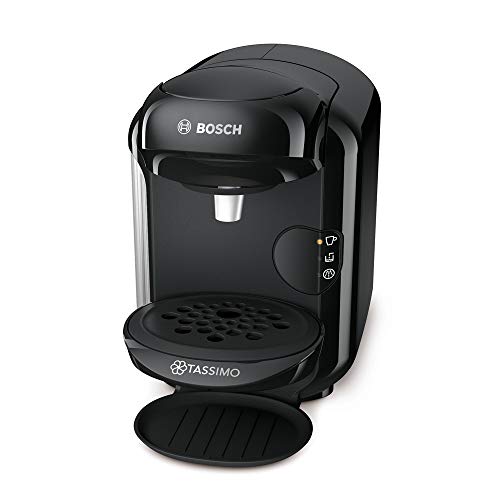 Bosch Tassimo Vivy 2 Cafetera cápsulas, 1300 W, 0.7 litros, Aluminio, Negro