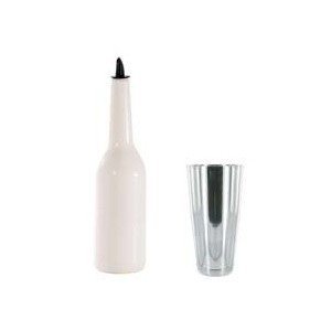 Botella barman flait bottle white BOSTON TIN INOX 28 OZ