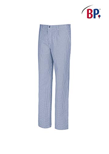 BP - Pantalones de cocinero y panadero, 56, azul/blanco