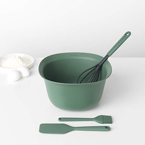 Brabantia Tasty+ Set de utensilios para repostería, plástico, Verde