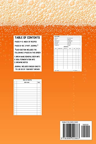 Brewing Logbook: Home Beer Brewing Recipe and Logbook