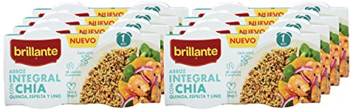 Brillante Arroz Integral Con Chía, Quinoa, Espelta Y Lino 125G X 2 - [Pack De 8] - Total 2 Kg