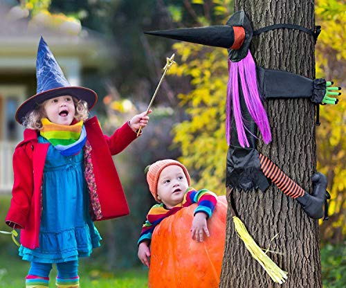 Bristory - Bruja grande para adornos de árbol, diseño de bruja para decoración de Halloween