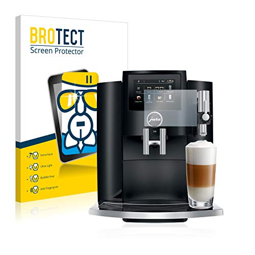 BROTECT Protector Pantalla Cristal Compatible con Jura S80 Protector Pantalla Vidrio - Dureza Extrema, Anti-Huellas, AirGlass