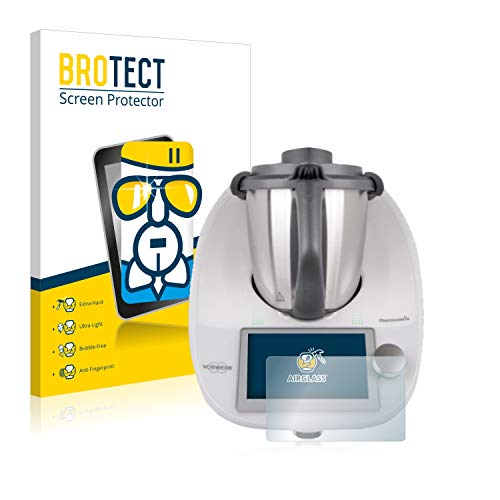 BROTECT Protector Pantalla Cristal Compatible con Vorwerk Bimby TM6 Protector Pantalla Vidrio - Dureza Extrema, Anti-Huellas, AirGlass