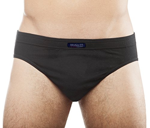 BRUBAKER Calzoncillos Hombre - Algodón - 7 Pares - 3X Negro / 2X Blanco / 2X Gris - Talla XXL