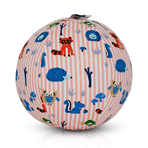 BUBABLOON Globo BB-390, Rosa, con Rayas y Animales