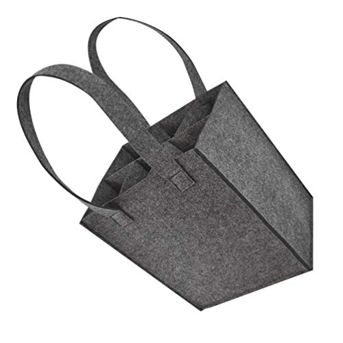 Cabilock Bolsa de Transporte de Botellas Bolsa de Transporte de Vino 6 Bolsillos de Botella Bolsa de Almacenamiento de Vino Tinto para Proteger Copas de Champán de Vino Copas (Gris)