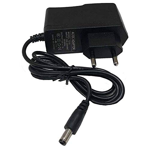 CABLEPELADO Fuente de alimentación para cámara DC 12 V 1 A Seguridad CCTV Negro