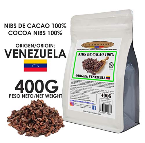 Cacao Venezuela Delta - Nibs De Cacao · Origen Venezuela · 400g - Calidad Premium