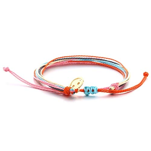 Cadena de cera hecha a mano pulseras y brazaletes Pulseras de amistad hechas a mano para mujeres joyería original ajustable venta al por mayor SL1082