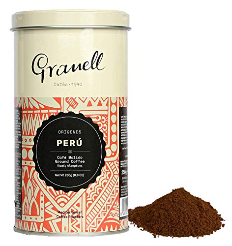 Cafés Granell Granell - Orígenes - Perú | Cafe Molido 100% Café Arabica - Café Rico En Aroma Y Sabor - 200 Gramos