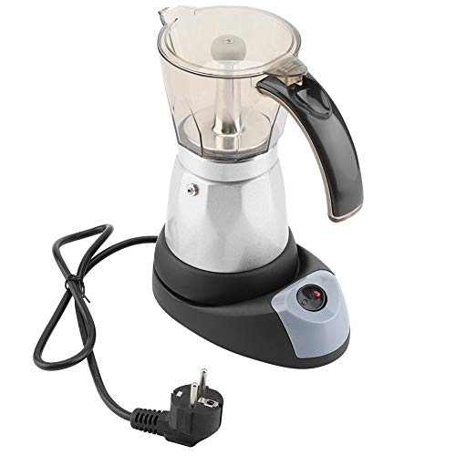 Cafetera - Delaman Cocina Eléctrica Desmontable para el Hogar Espresso Moka Pot Enchufe de la UE 480W 220V 300 ML/6 Tazas