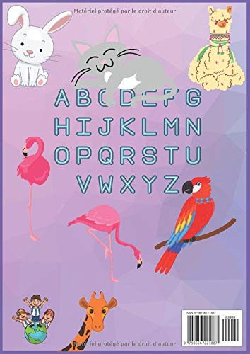 Cahier de Vacances maternelle moyennes et grandes sections: La petite cheffe de l'écriture : Lettres de A à Z, noms d'animaux par ordre alphabétique