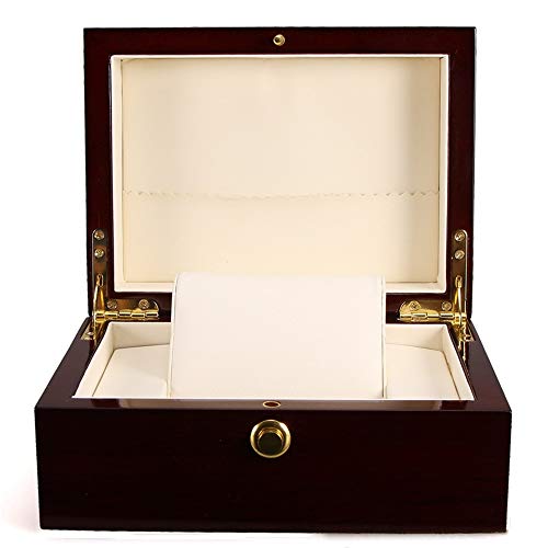 Caja de reloj Sostenedor del reloj del caso del capítulo pulsera de regalo de almacenamiento caja de red única reloj caja de almacenamiento de madera de primera calidad Organizador joyas caja de almac