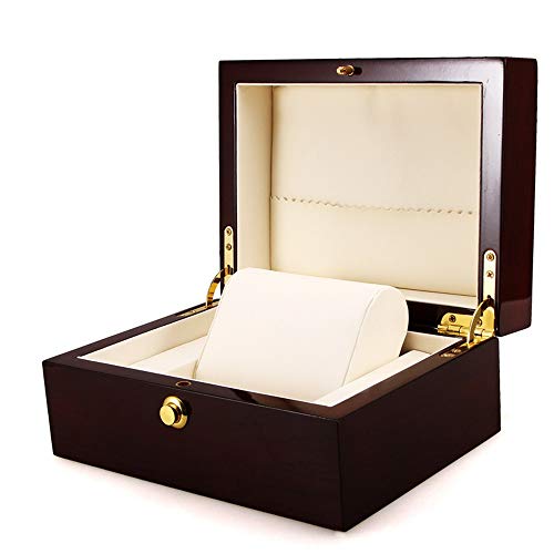 Caja de reloj Sostenedor del reloj del caso del capítulo pulsera de regalo de almacenamiento caja de red única reloj caja de almacenamiento de madera de primera calidad Organizador joyas caja de almac