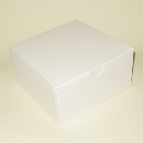 Cajas blancas para tartas de 15,24 cm x 15,24 cm x 7,62 cm de alta calidad