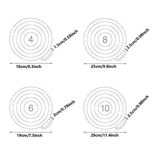 Cake Board, juego de 8 Estera para pasteles Round Cake Board Cake Circle base Bandeja Redonda para Tartas Tablas de cartón para postres Tableros De La Torta Mini de cartulina dorada 4 6 8 10 pulgadas