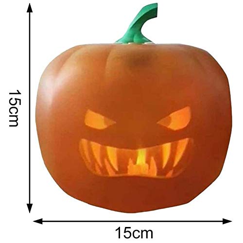 Calabaza Luces con Interfaz USB, Calabaza Eléctrica Halloween con 3in1 Caracteristicas y Proyector para Una Divertida Fiesta en Casa