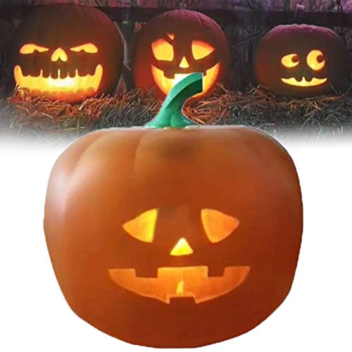 Calabaza Luces con Interfaz USB, Calabaza Eléctrica Halloween con 3in1 Caracteristicas y Proyector para Una Divertida Fiesta en Casa