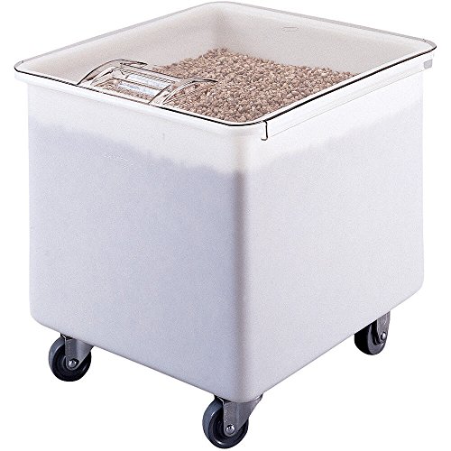 Cambro Carro de ingredientes con tapa recta, color Blanco, 121 L